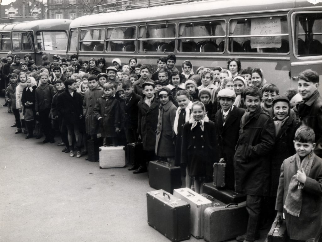 Départ des enfants de mineurs du Nord Pas de Calais CGT UD Le Havre